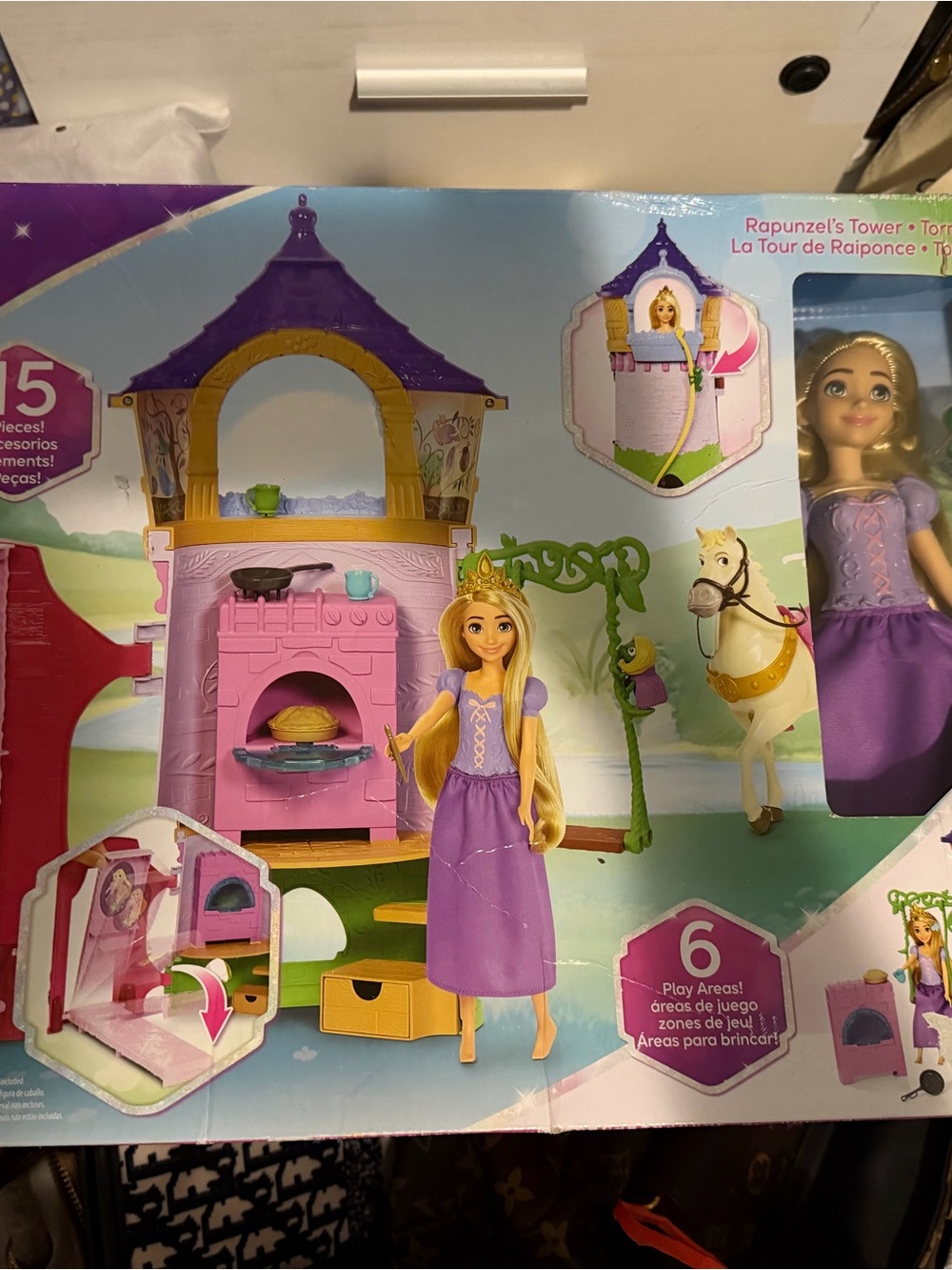 Disney Rapunzel Tower Playset in Purple and Pink
